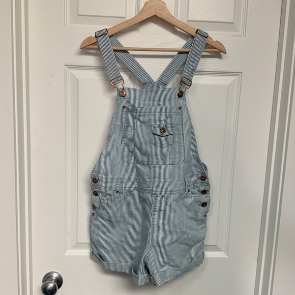 Denim Overall Shorts women’s size 6 (UK 10) - Picture 1 of 14